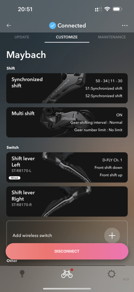 Shimano Ultegra 8100 Di2 update